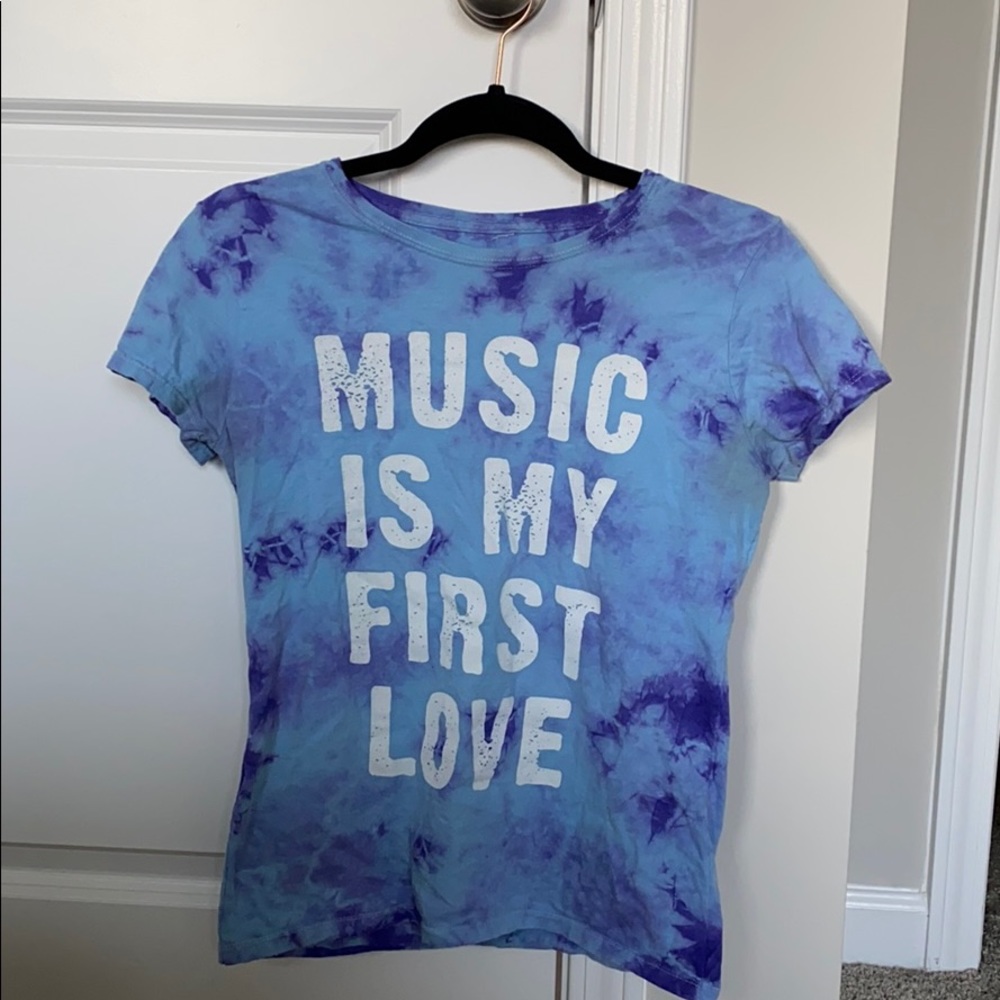 Music is my first love tie dye T-shirt